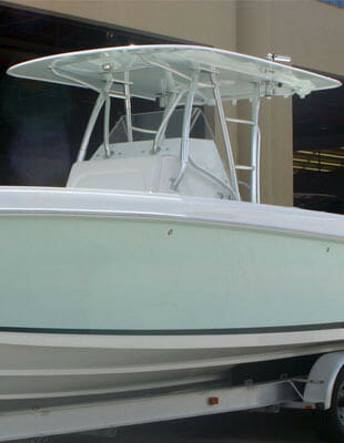 Birdsall Marine Large Fiberglass hardtop recomeded for boats 30' and larger.