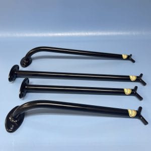 Aluminum Coiled Hose Holder Black Powder Coat