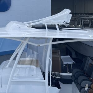 Large Stand Thru Fiberglass Hardtop