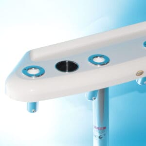 40" Pedestal Rocket Launcher with Recessed Tray